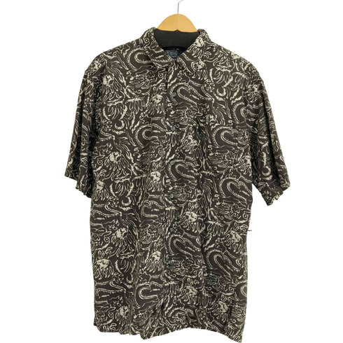 ポロバイラルフローレン Polo by RALPH LAUREN CRAYTON 総柄 オープンカラー S/S シャツ メンズ JPN:M