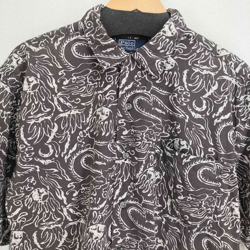 ポロバイラルフローレン Polo by RALPH LAUREN CRAYTON 総柄 オープンカラー S/S シャツ メンズ JPN:M