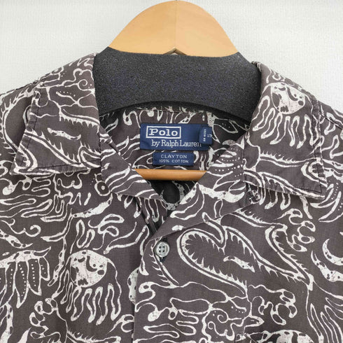 ポロバイラルフローレン Polo by RALPH LAUREN CRAYTON 総柄 オープンカラー S/S シャツ メンズ JPN:M