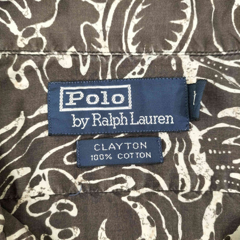 ポロバイラルフローレン Polo by RALPH LAUREN CRAYTON 総柄 オープンカラー S/S シャツ メンズ JPN:M