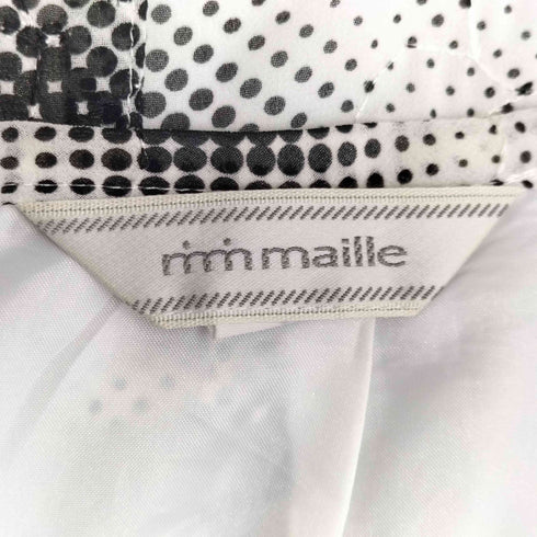 mm maille 刺繍入り ドット シアースカート レディース 64