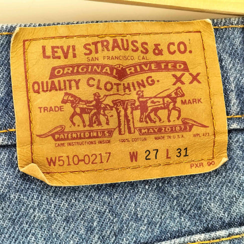 リーバイス Levis 90S USA製 92年製 4510-0217 ハイウエスト テーパード デニム レディース W27/L31
