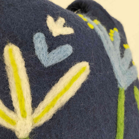 KLIPPAN フラワー刺繍トートバッグ レディース