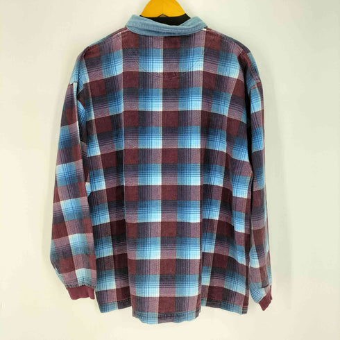 フェイデッドグローリー FADED GLORY オンブレチェック プルオーバーネルシャツ メンズ import:L