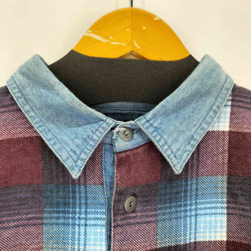 フェイデッドグローリー FADED GLORY オンブレチェック プルオーバーネルシャツ メンズ import:L