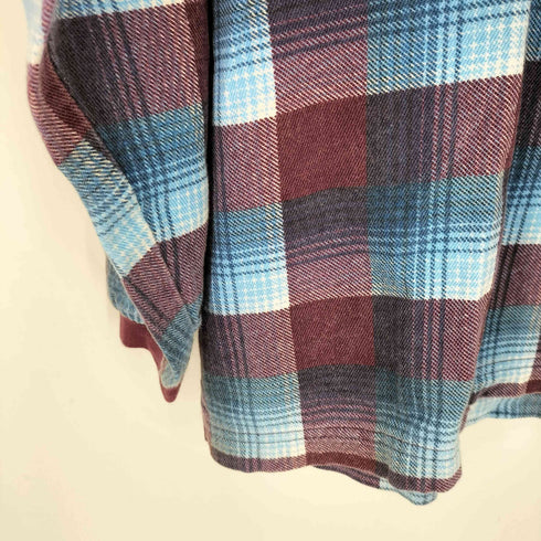 フェイデッドグローリー FADED GLORY オンブレチェック プルオーバーネルシャツ メンズ import:L