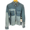 blue devergo パッチワーク シャツ 裾カットオフ メンズ import:M
