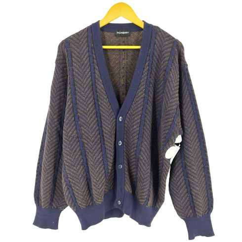 イヴサンローラン Yves Saint Laurent レーヨン混 ウールカーディガン メンズ L
