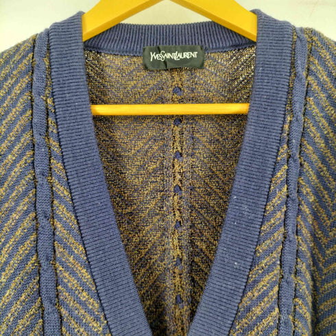 イヴサンローラン Yves Saint Laurent レーヨン混 ウールカーディガン メンズ L
