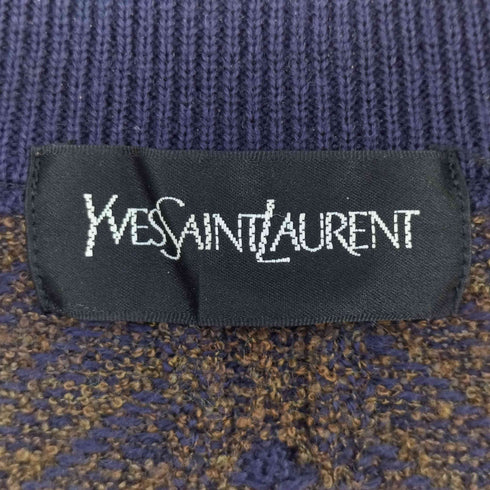イヴサンローラン Yves Saint Laurent レーヨン混 ウールカーディガン メンズ L