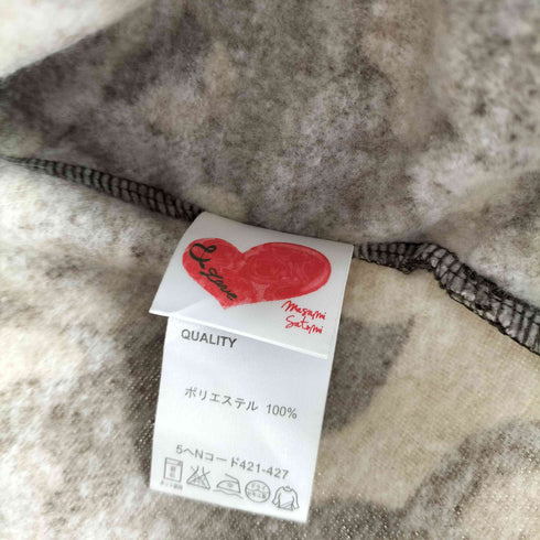 アンドラブマサミサトミ &love MASAMI SATOMI ローズカモフラ フリル ダブルジップ パーカー Y2K レディース M