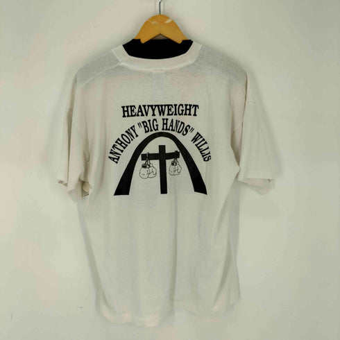 フルーツオブザルーム FRUIT OF THE LOOM 90s HEAVYWEIGHT ANTHONY BIG HANDS WILLIS シングルステッチ 両面プリント Tシャツ メンズ import:XL