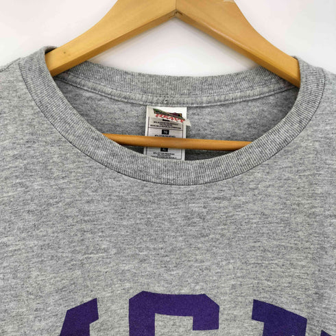 90-00S FRUIT OF THE LOOMボディ MSU SOCCER カレッジ プリント S/S クルーネック Tシャツ メンズ import:XL