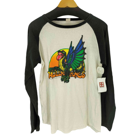 PrimalEngine Vintage バンド 両面プリント ラグラン メンズ import:L
