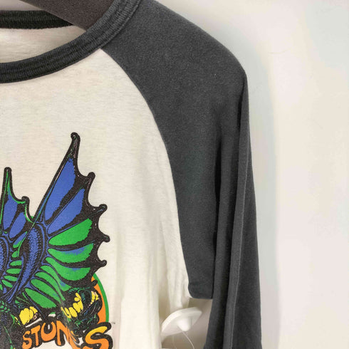 PrimalEngine Vintage バンド 両面プリント ラグラン メンズ import:L