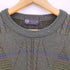 80-90S EAST OAK ケーブルニット ボーダー クルーネック ニット セーター メンズ JPN:M