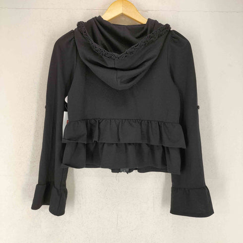 アンドラブマサミサトミ &love MASAMI SATOMI フロントフリル クロップド ジップアップパーカー Y2K レディース M