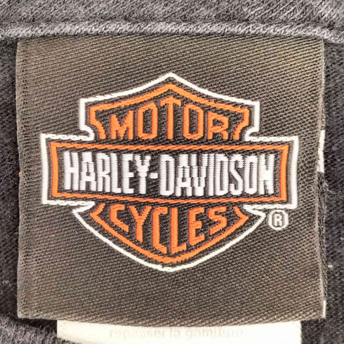 ハーレーダビッドソン HARLEY-DAVIDSON USA製 イーグル バイク プリント コピーライト2014 S/S クルーネック Tシャツ メンズ import:XL