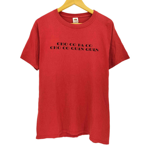 FRUIT OF THE LOOMボディ バンド プリント S/S クルーネック Tシャツ メンズ import:XL
