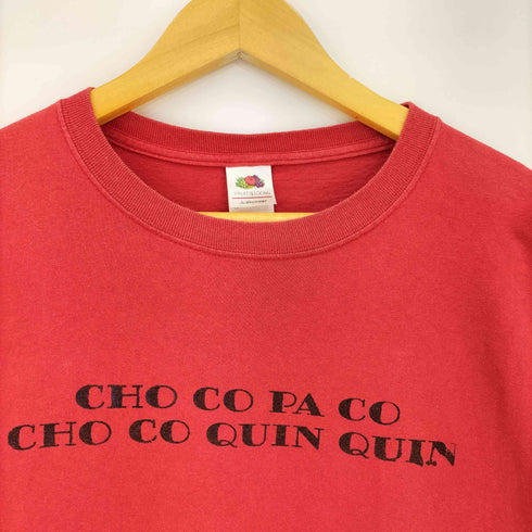 FRUIT OF THE LOOMボディ バンド プリント S/S クルーネック Tシャツ メンズ import:XL