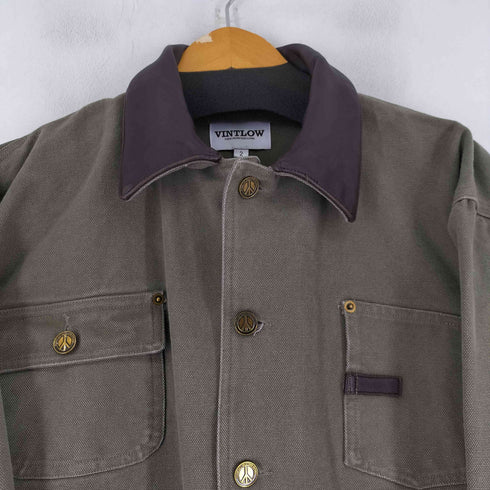 VINTLOW 襟レザー duck jacket メンズ JPN:2