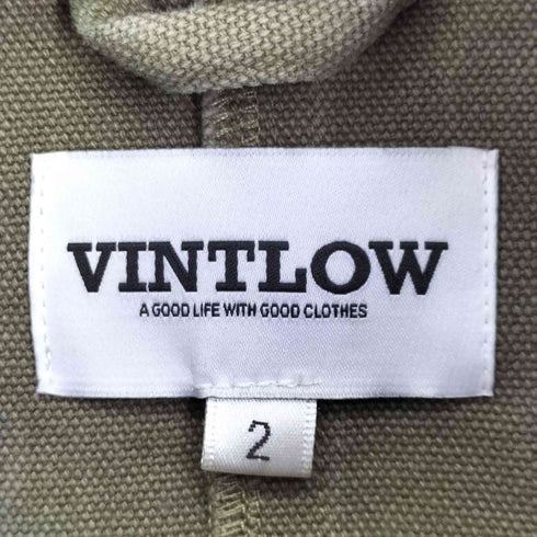 VINTLOW 襟レザー duck jacket メンズ JPN:2