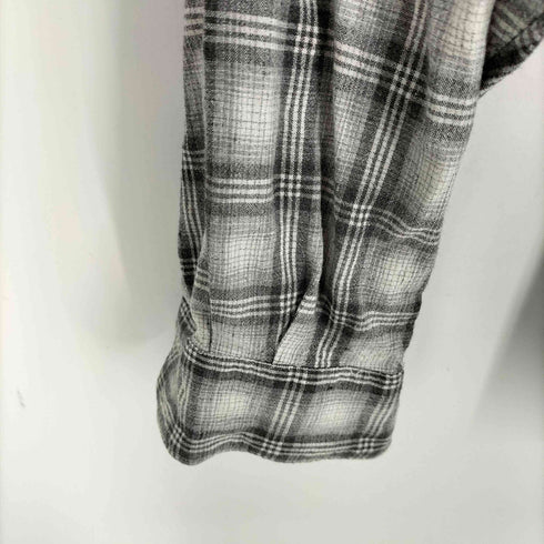 クレイボーン Claiborne シャドーチェック オンブレ レーヨンシャツ メンズ import:M