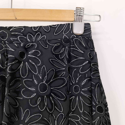 クレージュ courreges 花柄刺繍 フレアスカート レディース 66-92