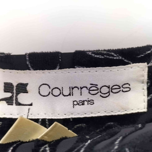 クレージュ courreges 花柄刺繍 フレアスカート レディース 66-92