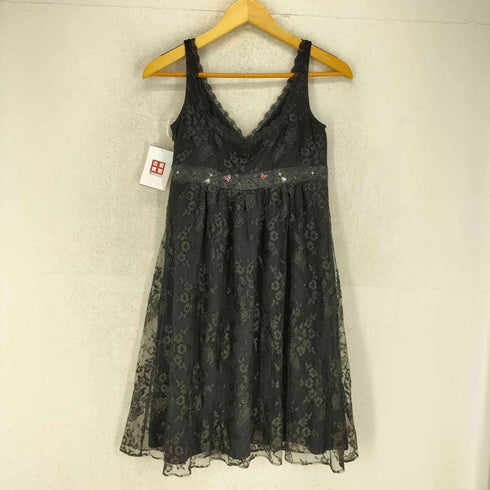 シンシアローリー Cynthia Rowley ビジュー装飾 ボタニカル柄レース キャミソールワンピース レディース 2