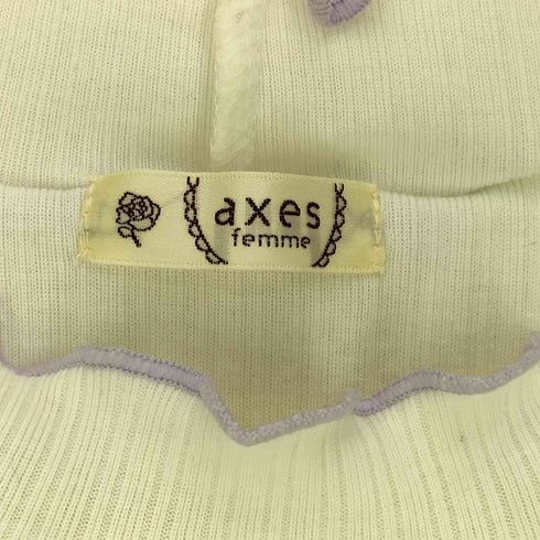 アクシーズファム axes femme 格子ラメチュールメロープルオーバー レディース FREE