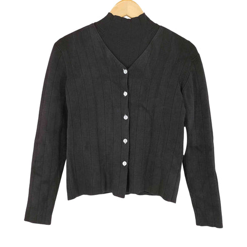 ブルックスブラザーズ BROOKS BROTHERS シルク混 2WAY ハイネック ニット カーディガン レディース import:M