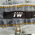 BLACK 1W 編み上げデザイン フレアデニムパンツ レディース JPN:L