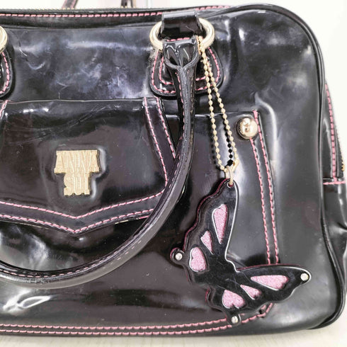 アナスイ ANNA SUI キーホルダー付き 2way エナメル ショルダーバッグ レディース