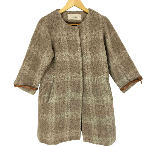 HUMAN WOMAN ARRIVE 袖ベルトノーカラーコート import レディース M