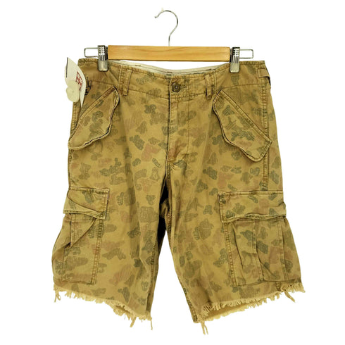 デニムアンドサプライラルフローレン DENIM&SUPPLY RALPH LAUREN 総柄 カットオフ カーゴショーツ メンズ 30inch