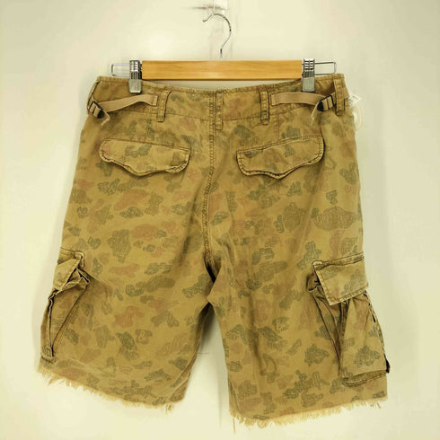 デニムアンドサプライラルフローレン DENIM&SUPPLY RALPH LAUREN 総柄 カットオフ カーゴショーツ メンズ 30inch