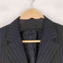 バーバリーブラックレーベル BURBERRY BLACK LABEL ウール ピンストライプ 3B テーラードジャケット メンズ