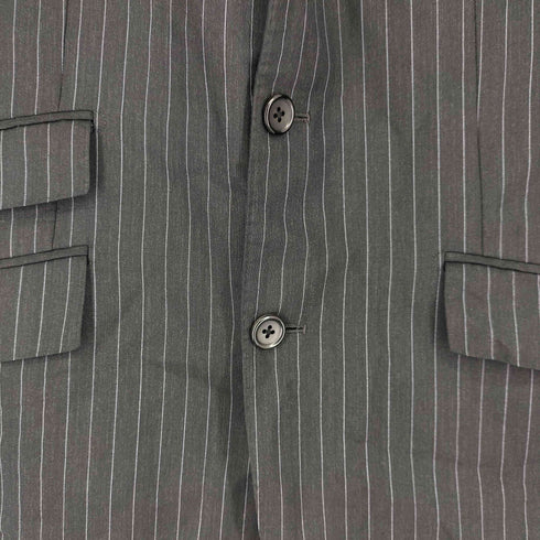 バーバリーブラックレーベル BURBERRY BLACK LABEL ウール ピンストライプ 3B テーラードジャケット メンズ
