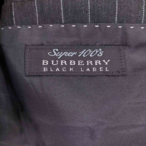 バーバリーブラックレーベル BURBERRY BLACK LABEL ウール ピンストライプ 3B テーラードジャケット メンズ