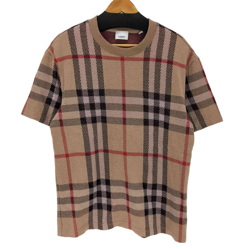 バーバリー BURBERRY ノヴァチェック 半袖ニット メンズ Ⅼ