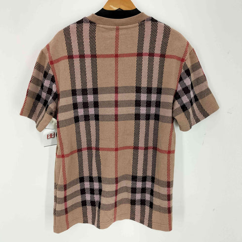 バーバリー BURBERRY ノヴァチェック 半袖ニット メンズ Ⅼ