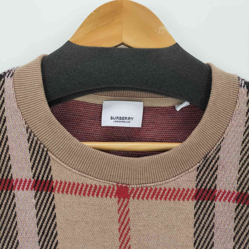 バーバリー BURBERRY ノヴァチェック 半袖ニット メンズ Ⅼ