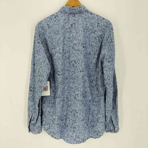 コムデギャルソン COMME des GARCONS 03AW 田中オム デカボタン 総柄シャツ All-over print shirt メンズ L
