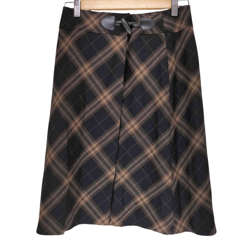 バーバリーロンドン BURBERRY LONDON チェック柄 ラップ 巻きスカート レディース 38