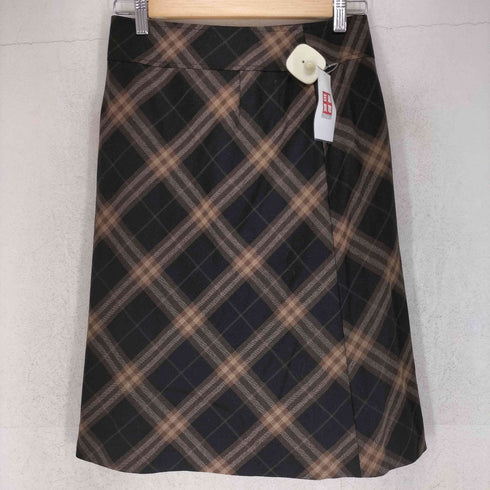 バーバリーロンドン BURBERRY LONDON チェック柄 ラップ 巻きスカート レディース 38