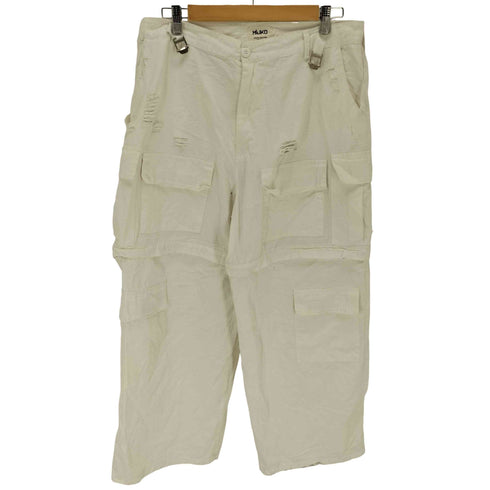 MiJKO 2WAY クラッシュ加工 カーゴパンツ メンズ XXL