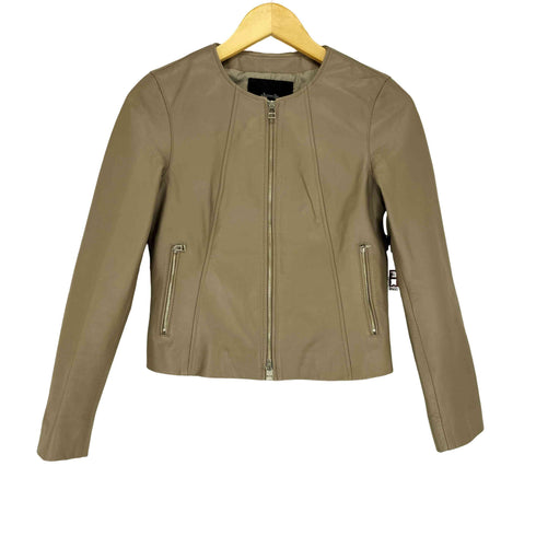 アルアバイル allureville 羊革 レザー ジップアップ ジャケット レディース JPN:2
