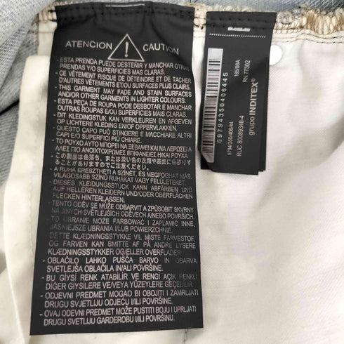 ザラ ZARA ワイド デニムハーフパンツ メンズ