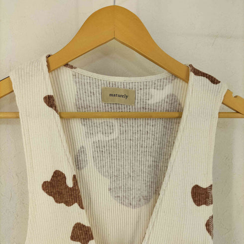 マチュアリー maturely Rib Holstein Dress レディース